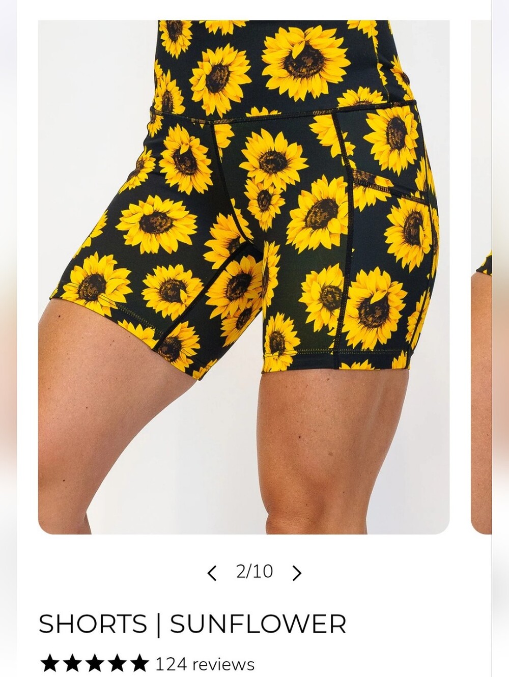 Constantly Varied Gear Sunflower Print Shorts - Black & Yellow